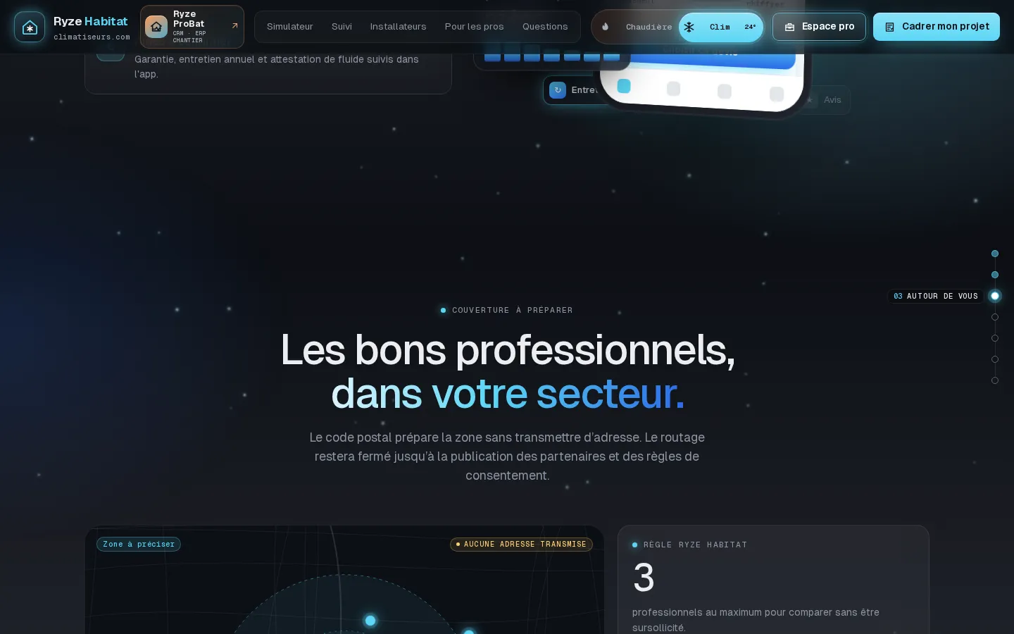 Autre écran de Ryze Habitat